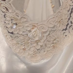 Honeymoon Beautiful Lace Baby Doll, Dentelle, Pearls, Dentelle, M